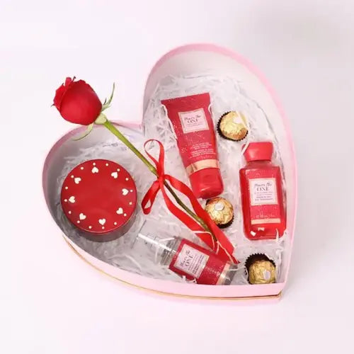 My Princess Gift Box with Ferrero Rocher and Red Rose