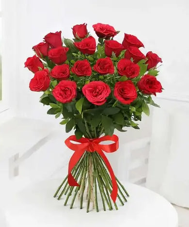 Send a romantic gift! Red roses & red velvet cake, delivered fresh across UAE.
