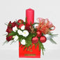 Christmas gift bouquet with festive decorations in Dubai, UAE