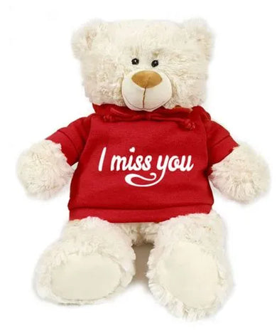 Send a heartfelt miss you gift with this teddy bear, chocolates & balloons set (UAE).