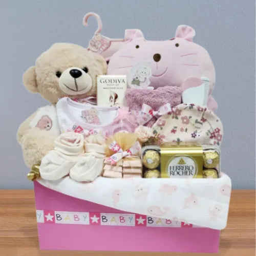 Shop baby gift sets online in Dubai, UAE with beautiful hampers at Giftshop.ae