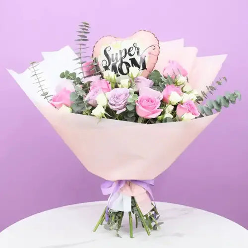 Super Mom roses bouquet in Dubai UAE