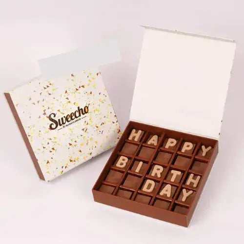 Happy Birthday Chocolates Sweecho Milk Chocolate UAE