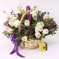 Tulip Floral Basket with Patchi Chocolates UAE