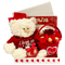 Greeting Card, Teddy, and Chocolates combo for her and him