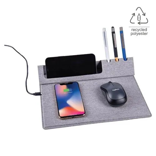 10W Wireless Mouse Pad & Desk Organizer – Employer Gifts Dubai, UAE